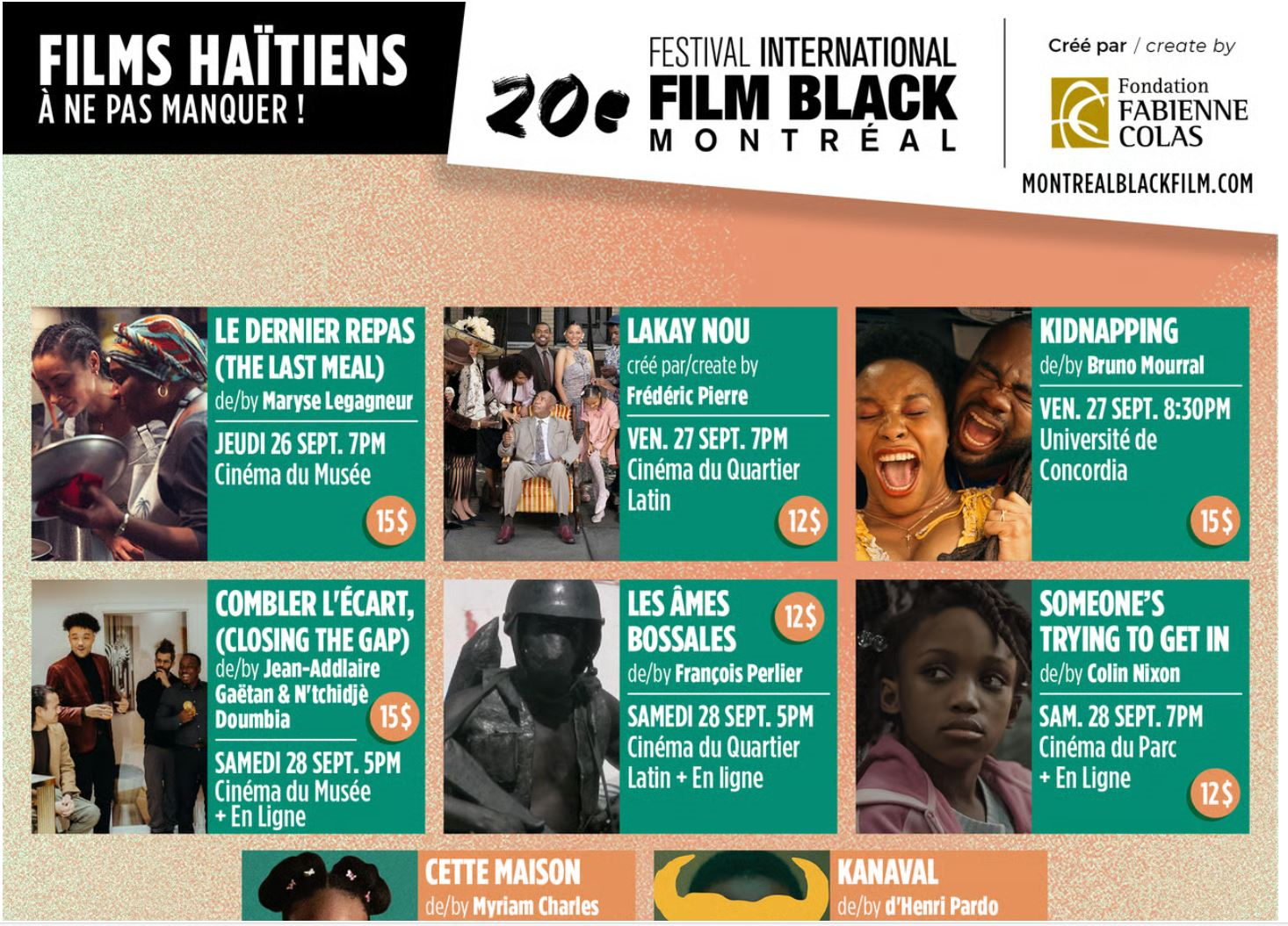 20e du Festival de film black à Montréal